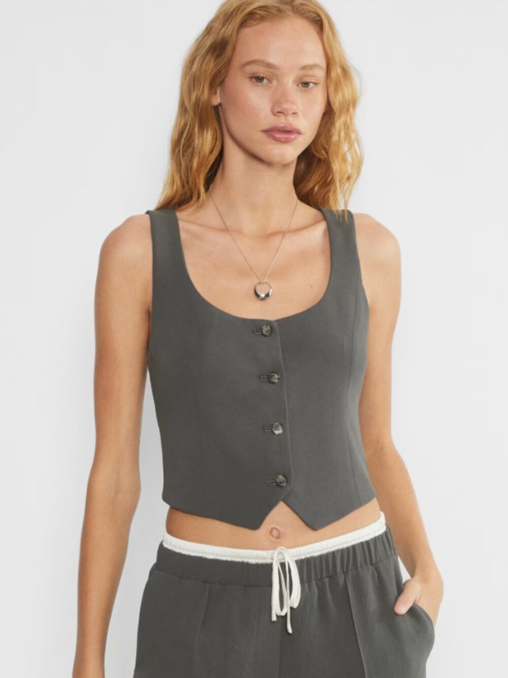 Aritzia Women's Grey vest size 12